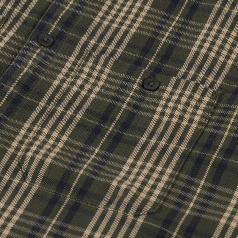 Carhartt WIP Mandlik Shirt Office Green Check-5