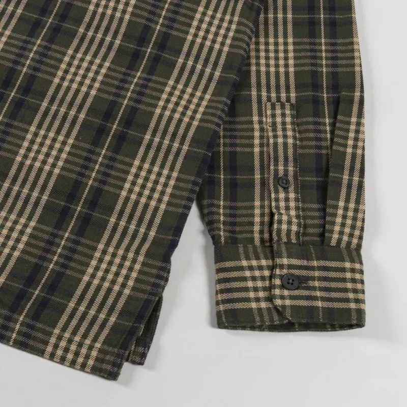 Carhartt WIP Mandlik Shirt Office Green Check-7