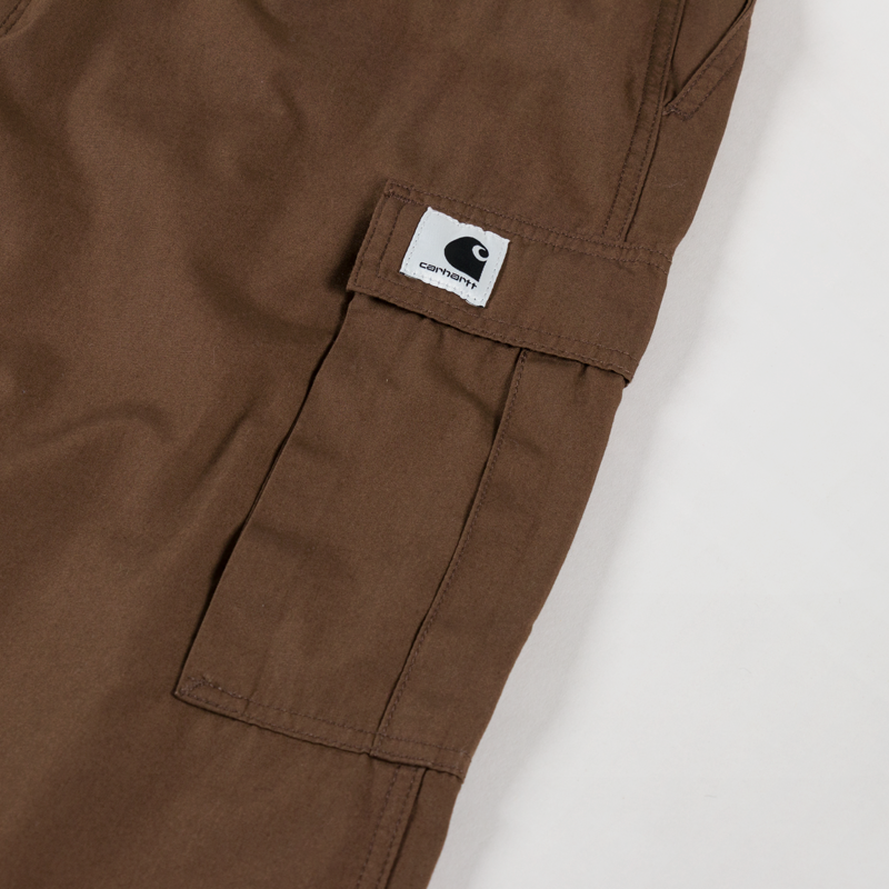 Carhartt WIP Womens Cargo Skirt Long Chocolate Rinsed-11