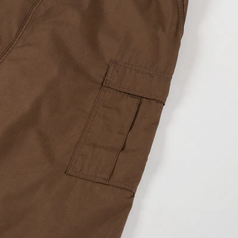 Carhartt WIP Womens Cargo Skirt Long Chocolate Rinsed-12
