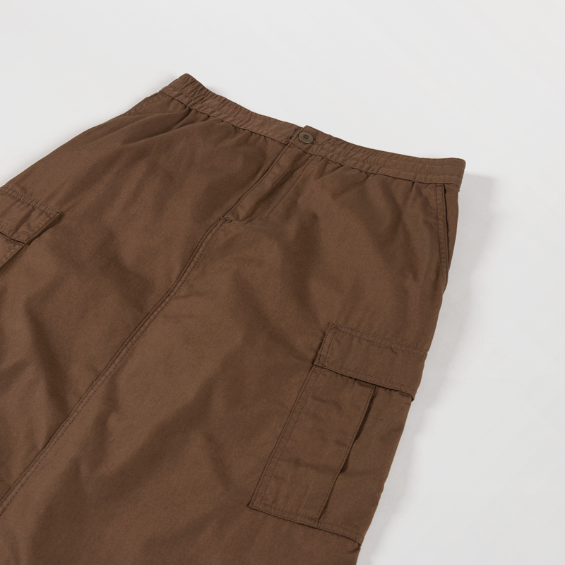 Carhartt WIP Womens Cargo Skirt Long Chocolate Rinsed-6