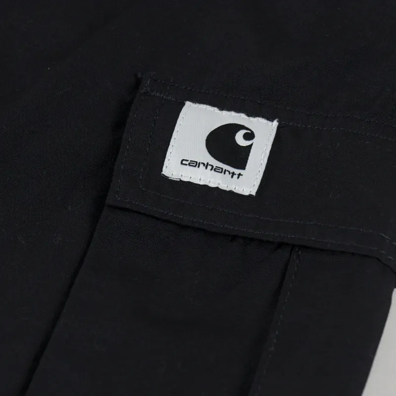 Carhartt WIP Womens Cargo Skirt Long Black Rinsed-12