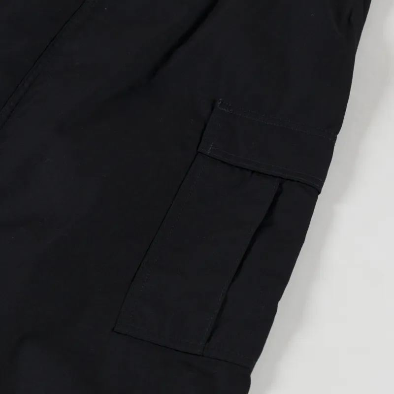 Carhartt WIP Womens Cargo Skirt Long Black Rinsed-10
