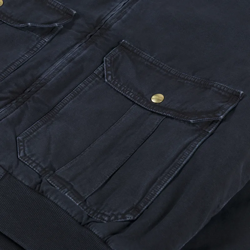 Carhartt WIP Stanton Jacket Black Stone Dyed-7