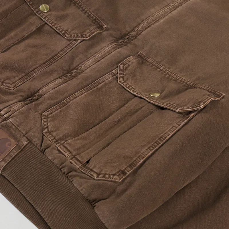 Carhartt WIP Stanton Jacket Chocolate Stone Dyed-7