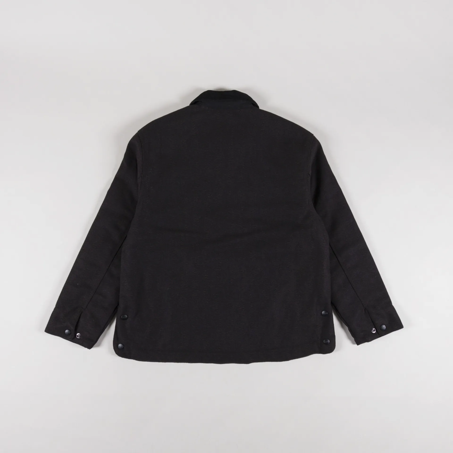 Carhartt WIP Mens Insulated Truman Wool Coat Chocolate Black