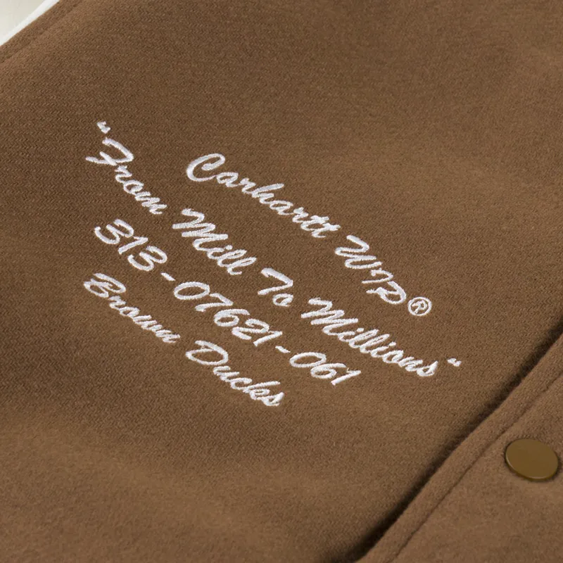 Carhartt WIP Brown Ducks Bomber Jacket Hamilton Brown Wax-8