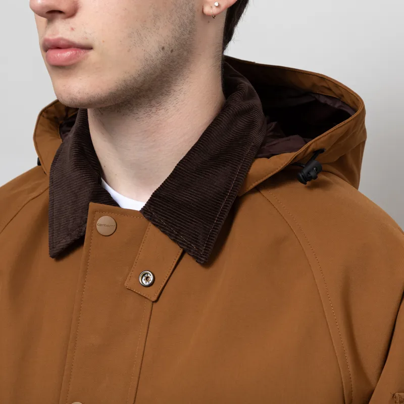Carhartt WIP Clarton Jacket Hamilton Brown Tobacco-7