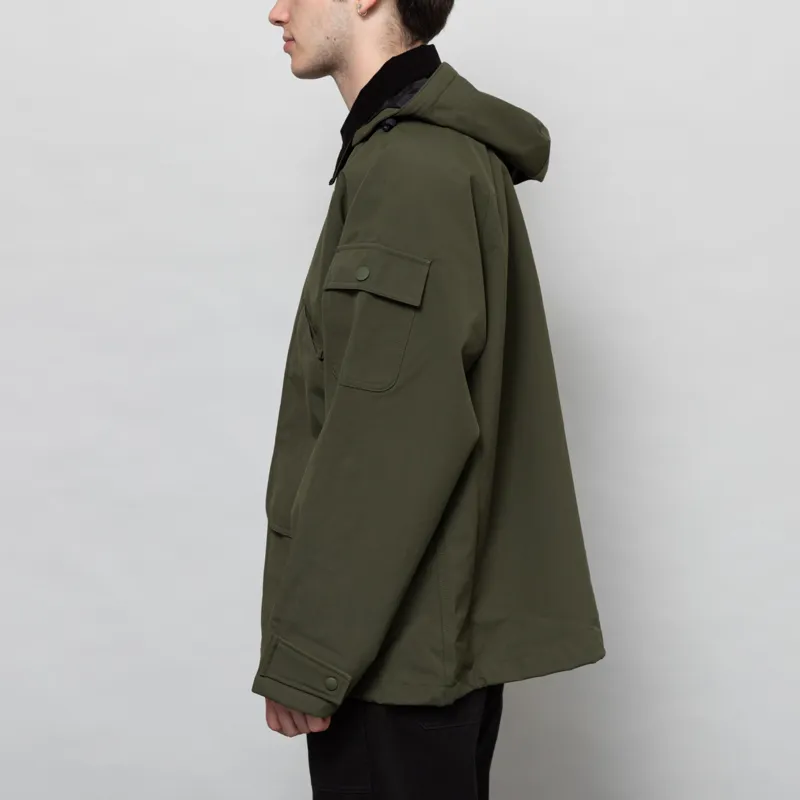 Carhartt WIP Clarton Jacket Office Green Black-2