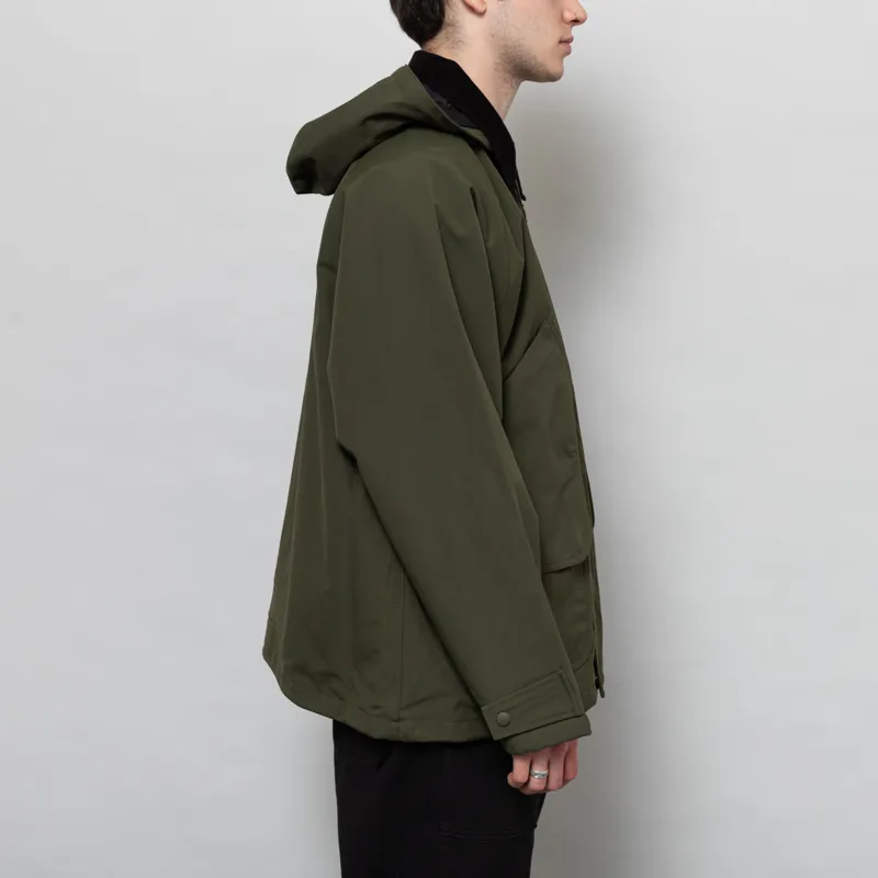Carhartt WIP Clarton Jacket Office Green Black-4