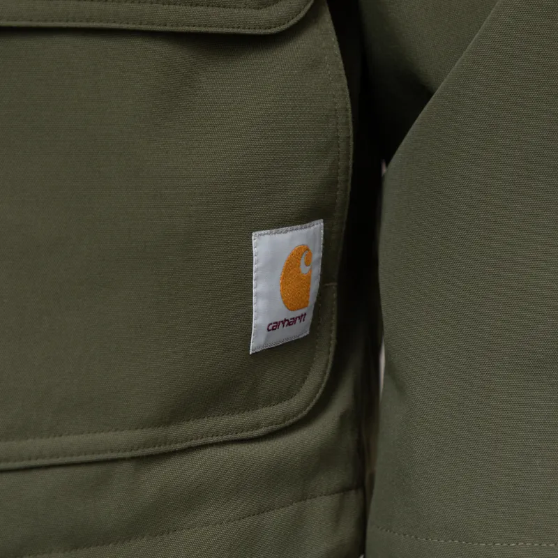 Carhartt WIP Clarton Jacket Office Green Black-10