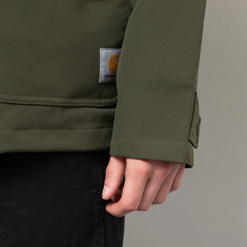 Carhartt WIP Clarton Jacket Office Green Black-9