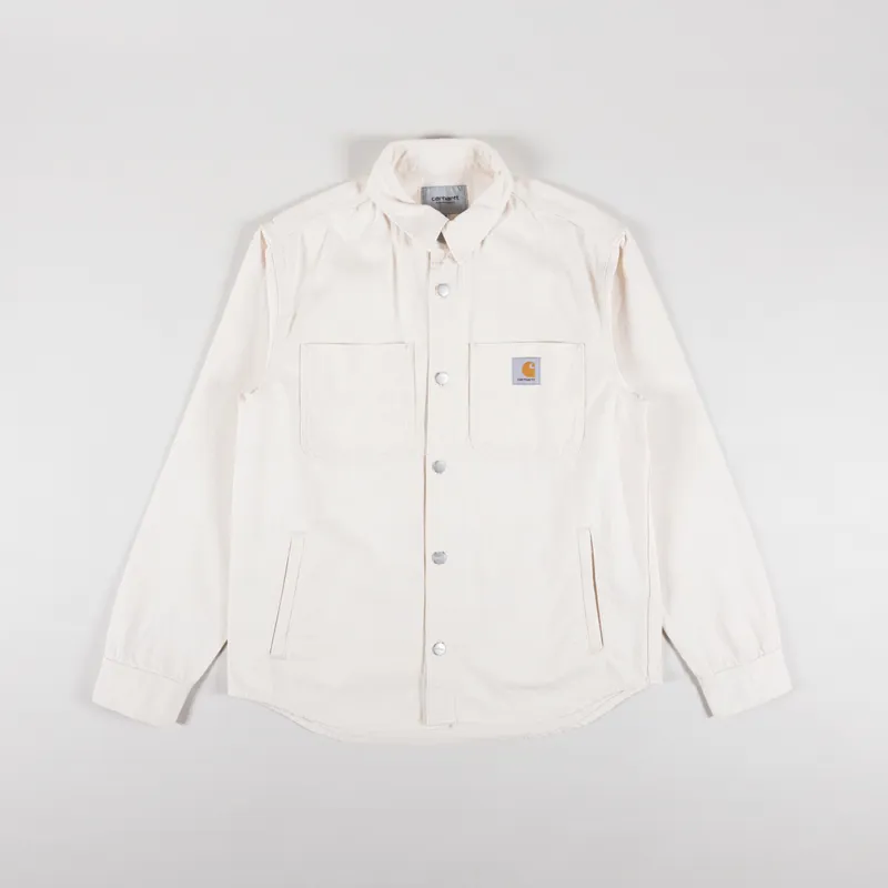 Carhartt WIP Mens Glenn Shirt Jac Overshirt Natural Off White