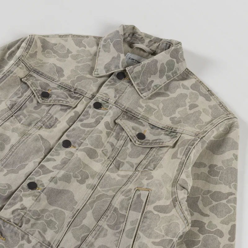 Carhartt WIP Womens Duck Orell Jacket Camo Duck Bleached-7