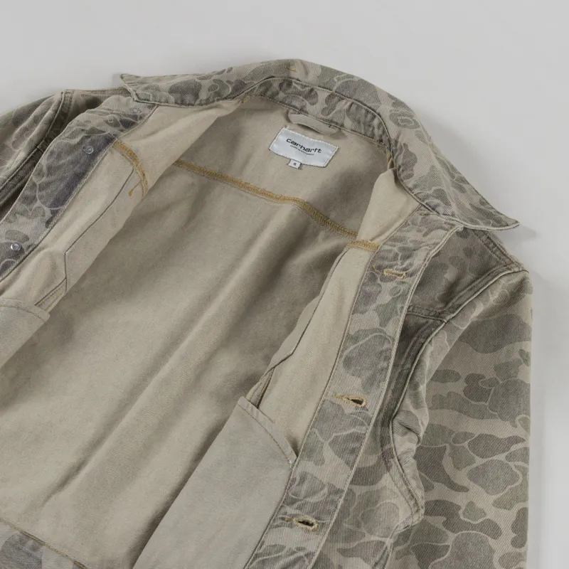 Carhartt WIP Womens Duck Orell Jacket Camo Duck Bleached-8