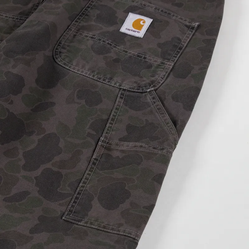 Carhartt WIP Duck Single Knee Pants Camo Green Porphyry-11