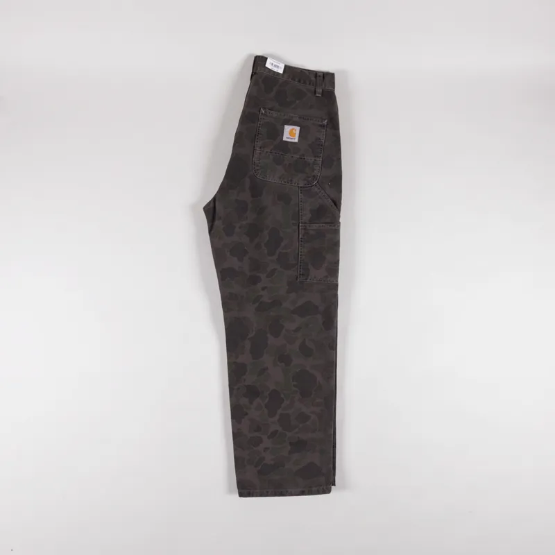 Carhartt WIP Duck Single Knee Pants Camo Green Porphyry-2