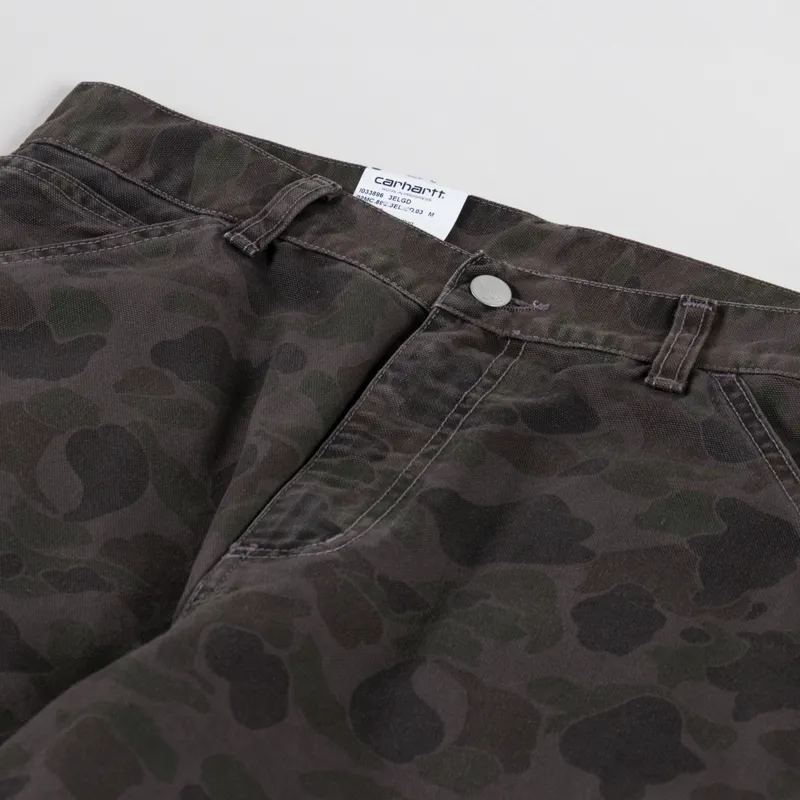 Carhartt WIP Duck Single Knee Pants Camo Green Porphyry-8