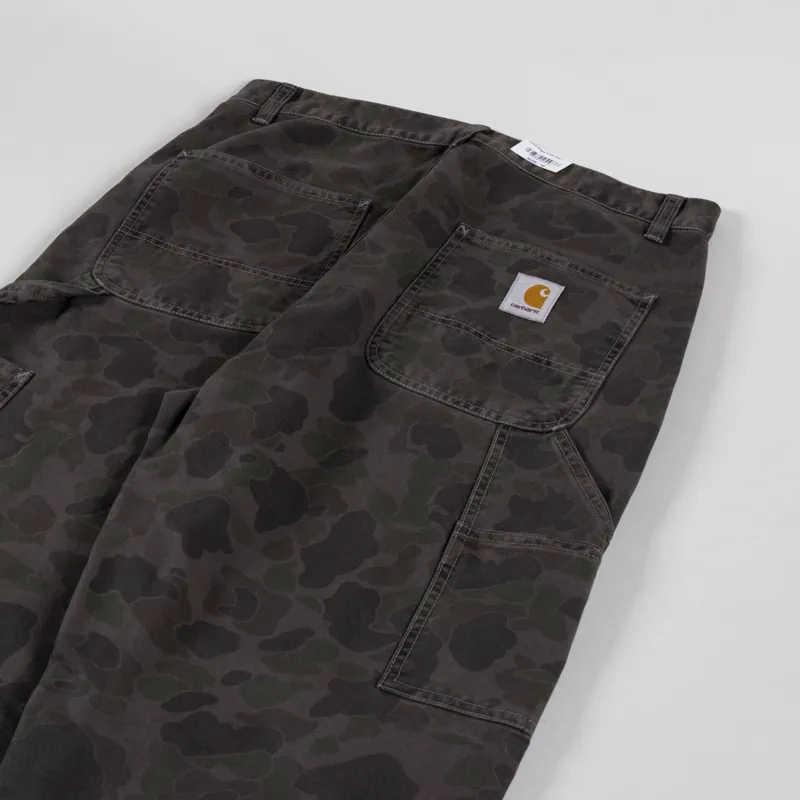 Carhartt WIP Duck Single Knee Pants Camo Green Porphyry-3