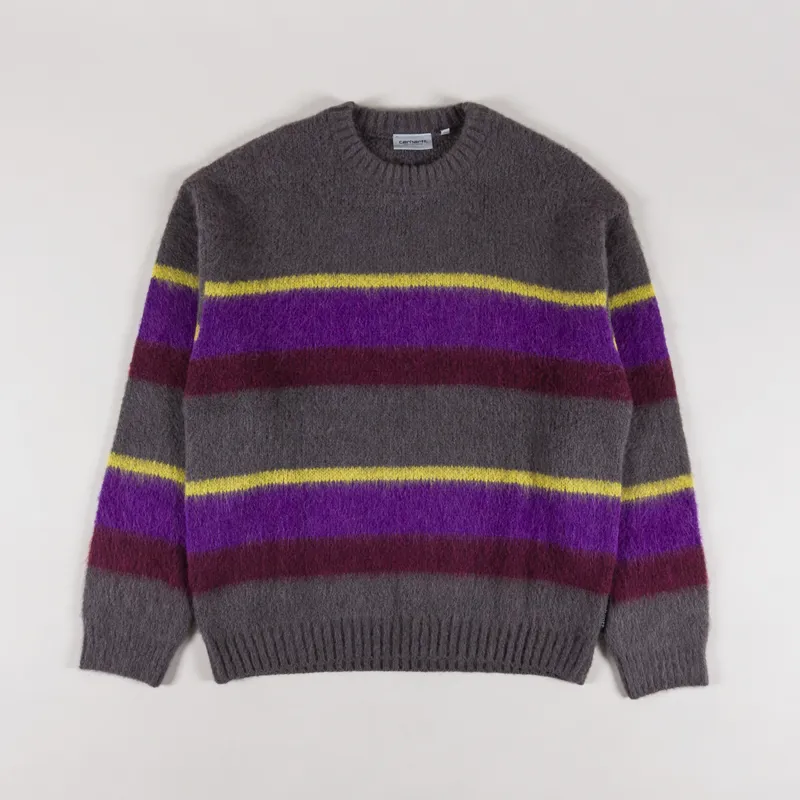 Carhartt WIP Merton Sweater Sundling Stripe Aura