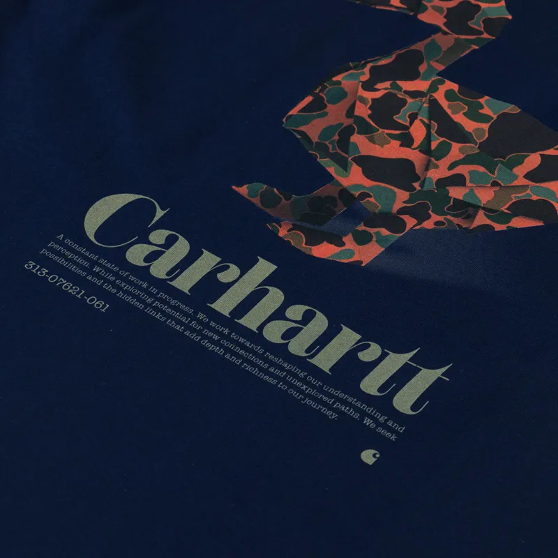 Carhartt WIP Fold Duck T Shirt Air Force Blue-4