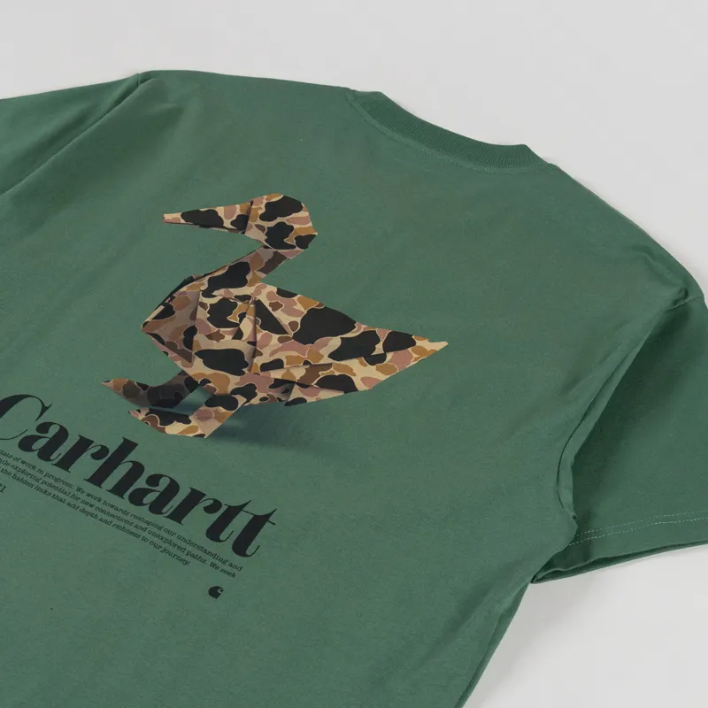 Carhartt WIP Fold Duck T Shirt Duck Green-2