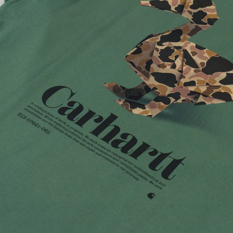 Carhartt WIP Fold Duck T Shirt Duck Green-4