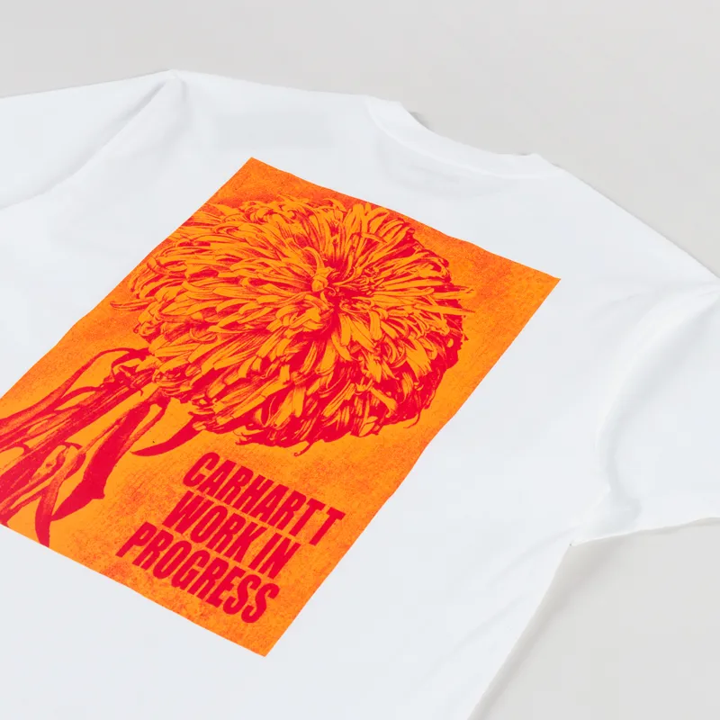 Carhartt WIP Chrysanthemum T Shirt White-2
