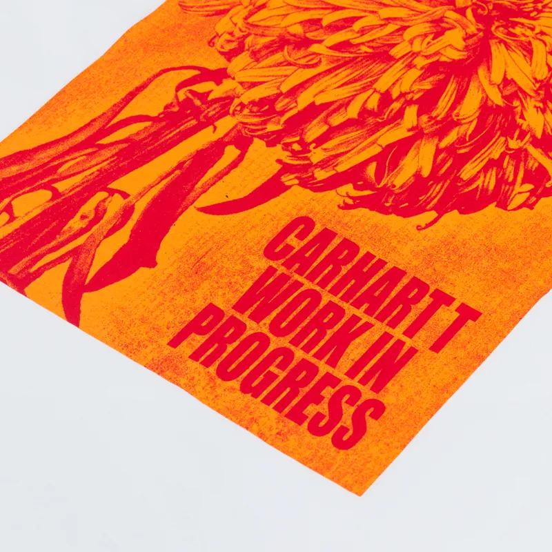 Carhartt WIP Chrysanthemum T Shirt White-4