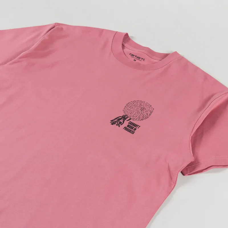 Carhartt WIP Chrysanthemum T Shirt Dusty Rose-3