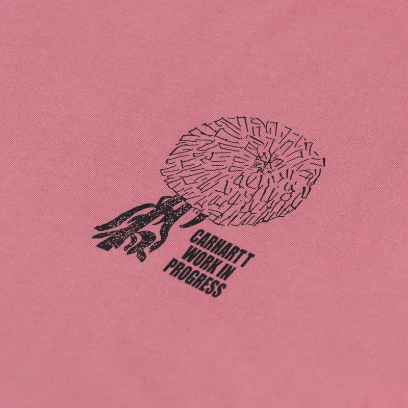 Carhartt WIP Chrysanthemum T Shirt Dusty Rose-5