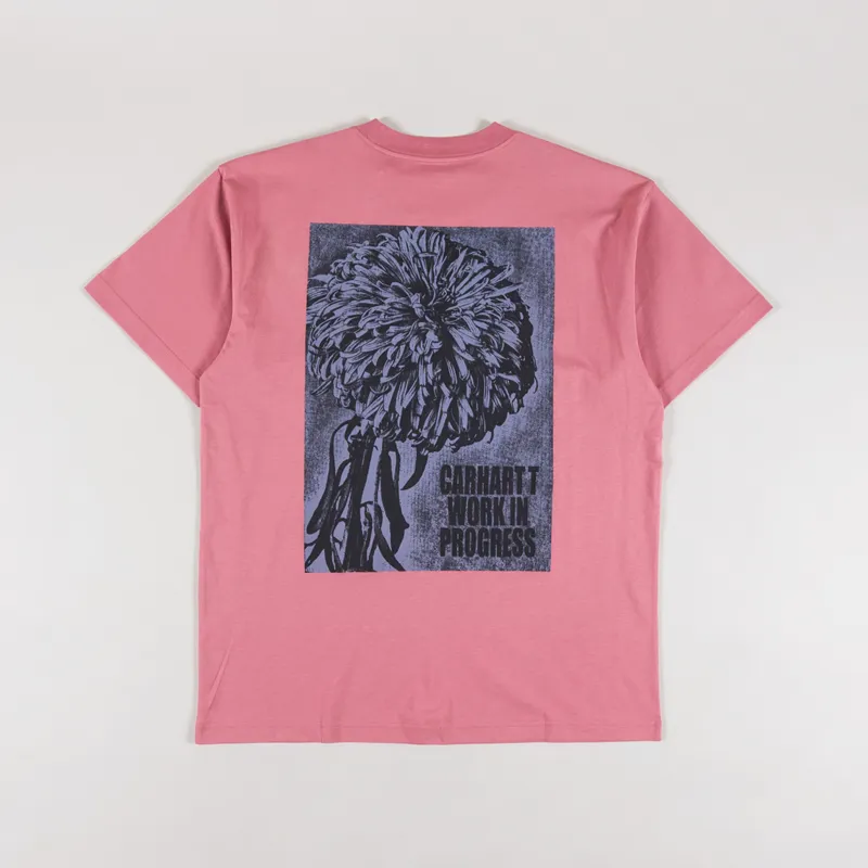 Carhartt WIP Chrysanthemum T Shirt Dusty Rose