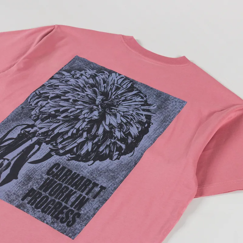 Carhartt WIP Chrysanthemum T Shirt Dusty Rose-2