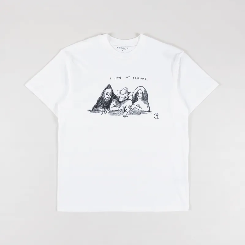 Carhartt WIP Pepe Friends T Shirt White