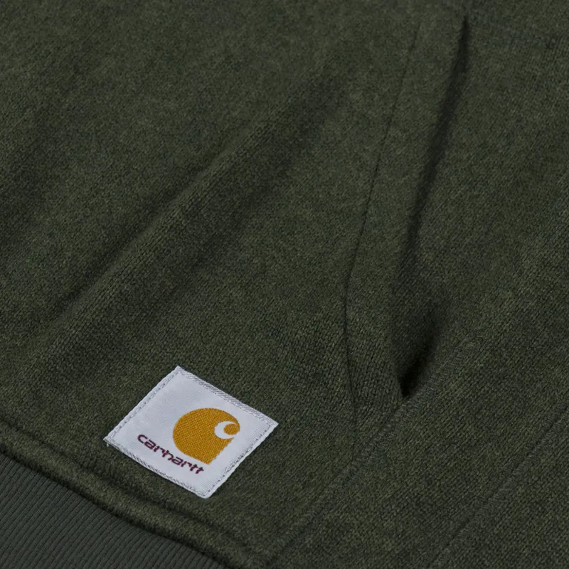 Carhartt WIP Luther Half Zip Sweat Tarragon Heather-5
