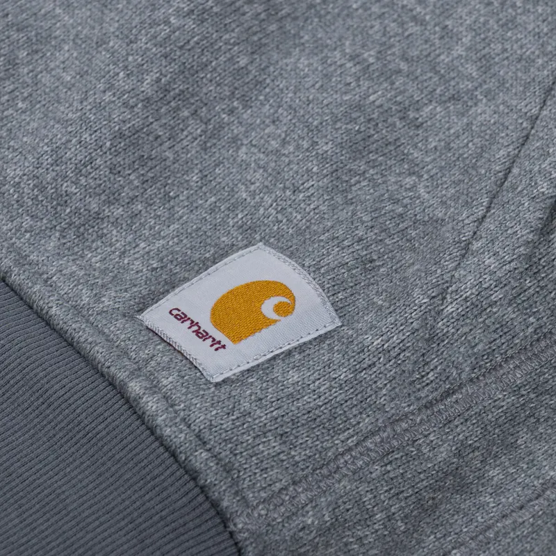 Carhartt WIP Luther Half Zip Sweat Misty Grey Heather-6
