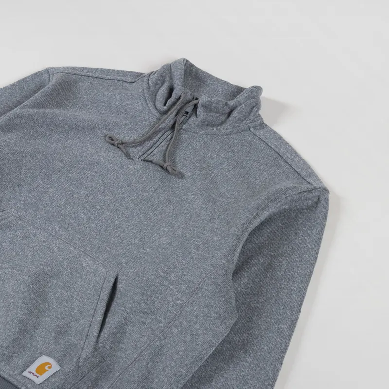 Carhartt WIP Luther Half Zip Sweat Misty Grey Heather-2