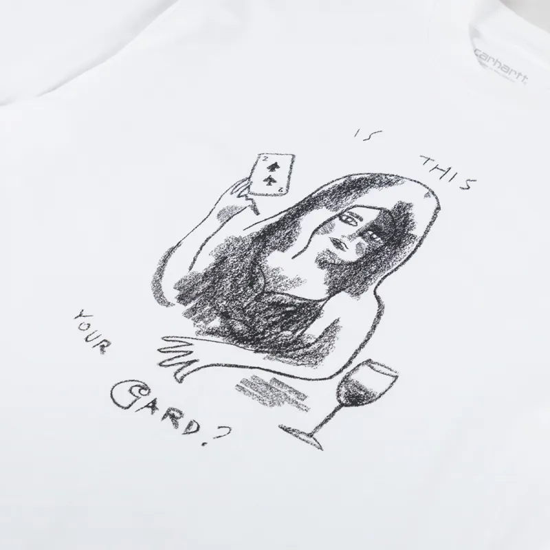 Carhartt WIP Womens Pepe Card T Shirt White-6