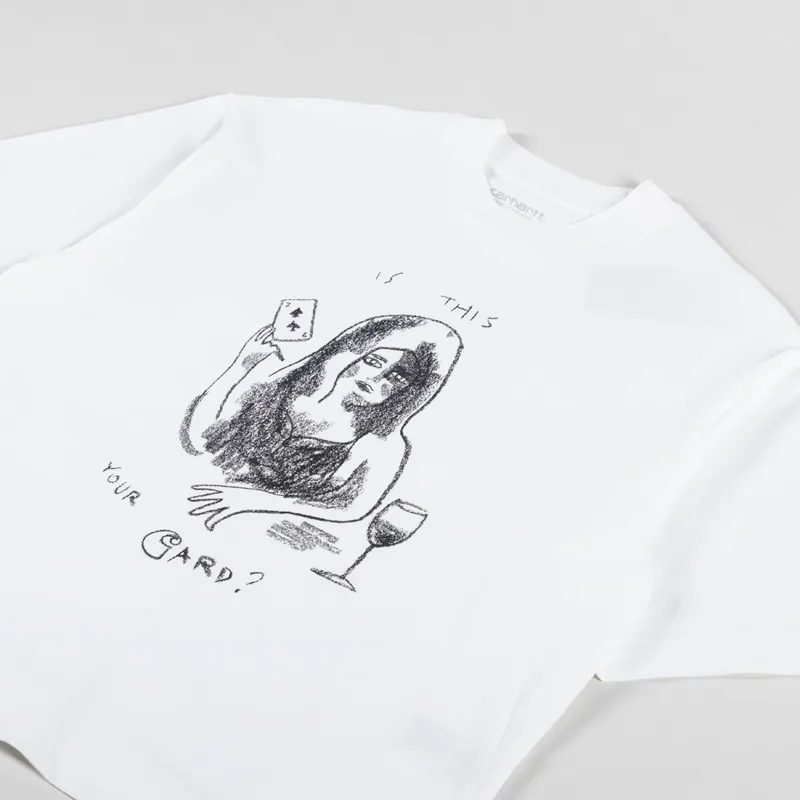 Carhartt WIP Womens Pepe Card T Shirt White-5