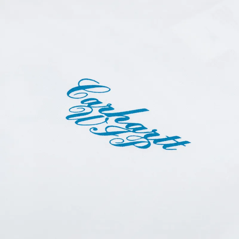 Carhartt WIP Womens Exchange T Shirt White Blue-9