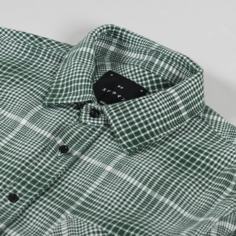 Edwin Millenium Shirt Green White-4