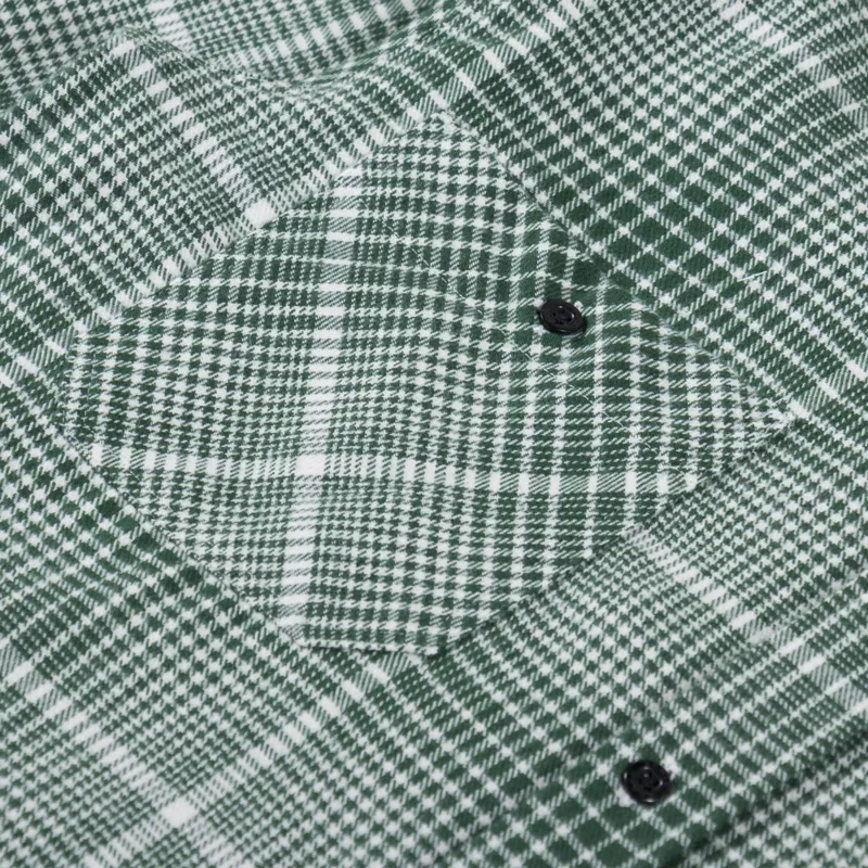 Edwin Millenium Shirt Green White-6