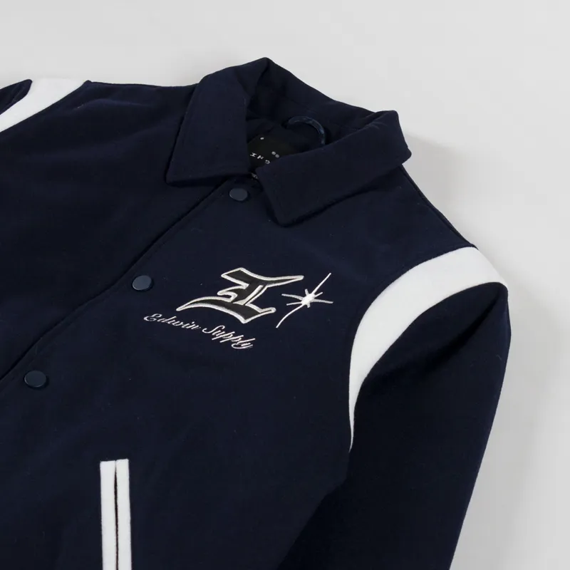 Edwin Campus Jacket Sky Captain-3