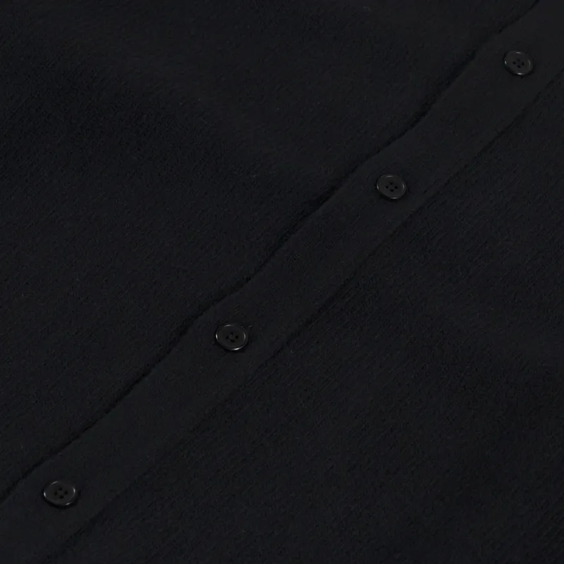 Edwin Mars Polo Cardigan Black-6