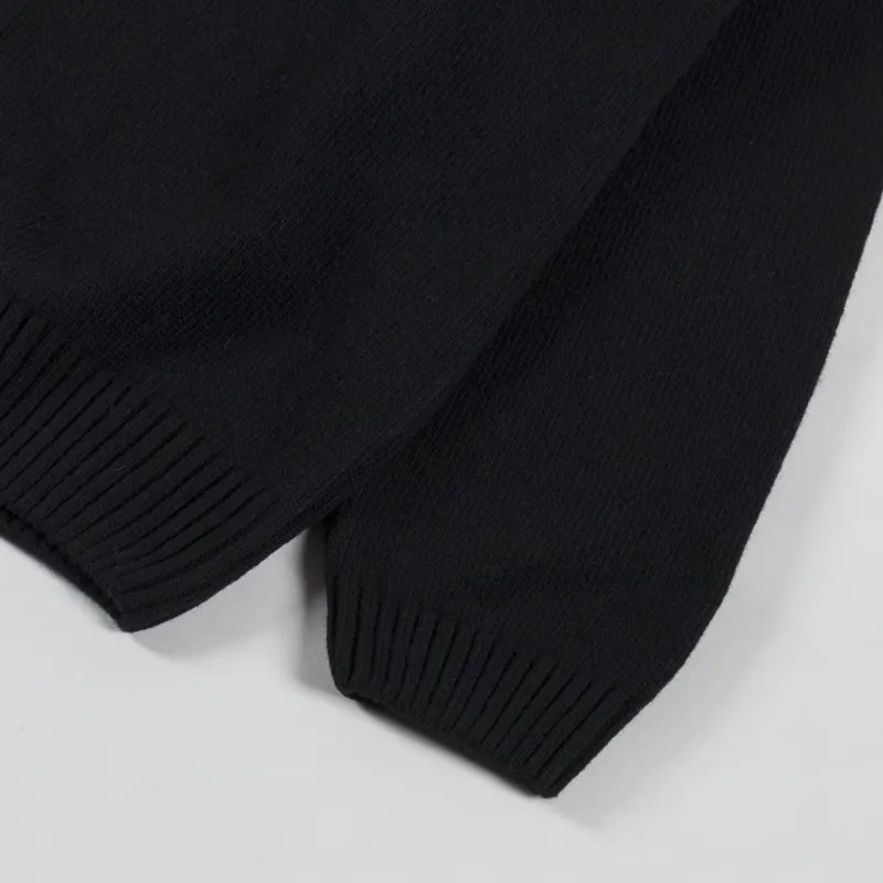 Edwin Mars Polo Cardigan Black-7