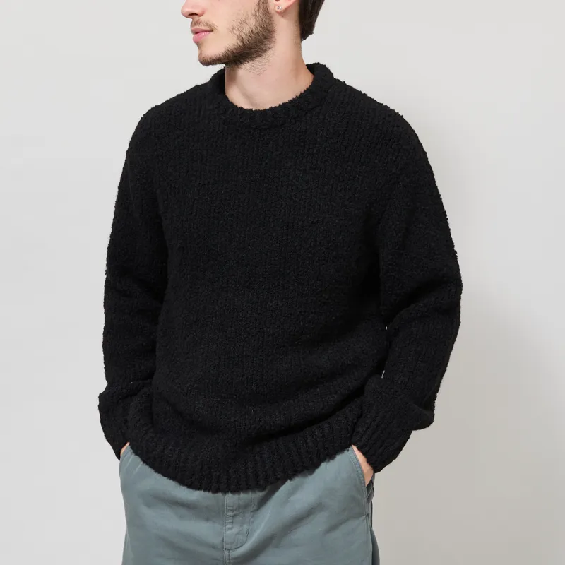 Edwin Dun Textured Sweater Black