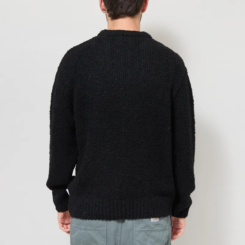 Edwin Dun Textured Sweater Black-2