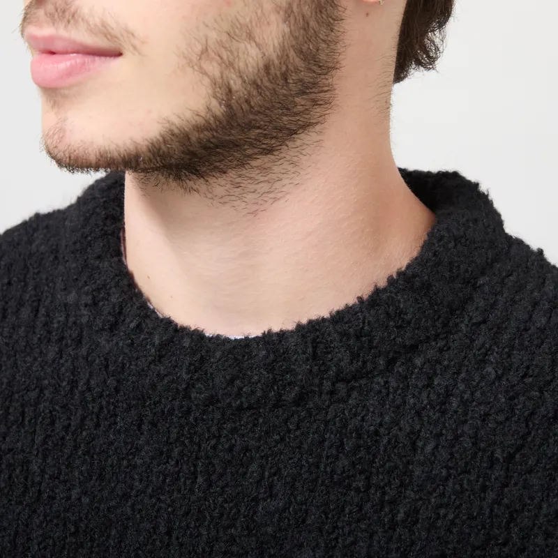 Edwin Dun Textured Sweater Black-3