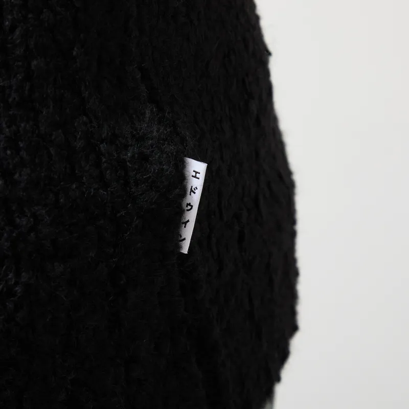 Edwin Dun Textured Sweater Black-5