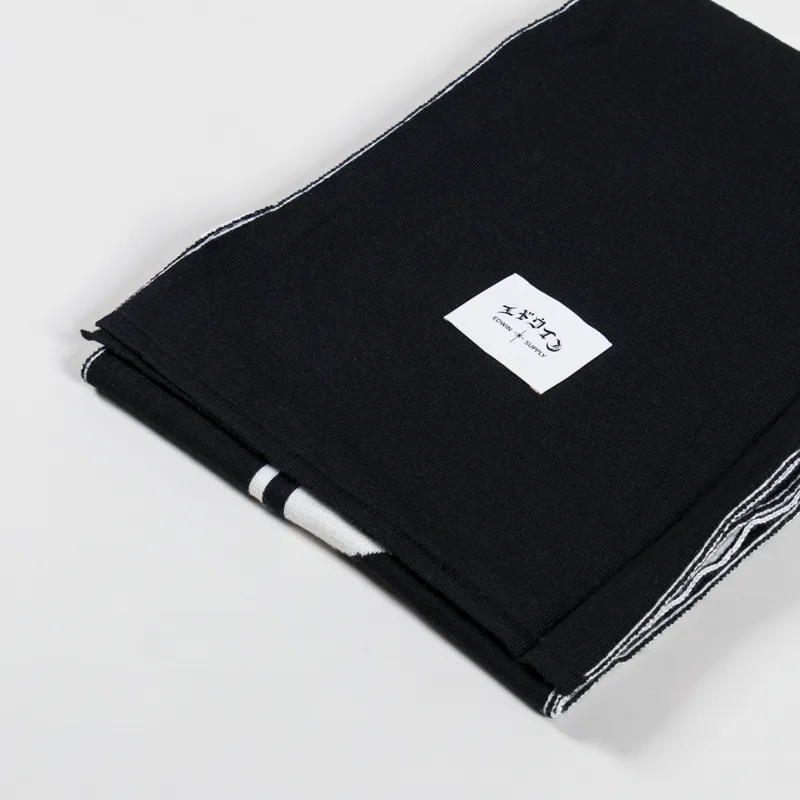 Edwin Graphic Scarf Black-5